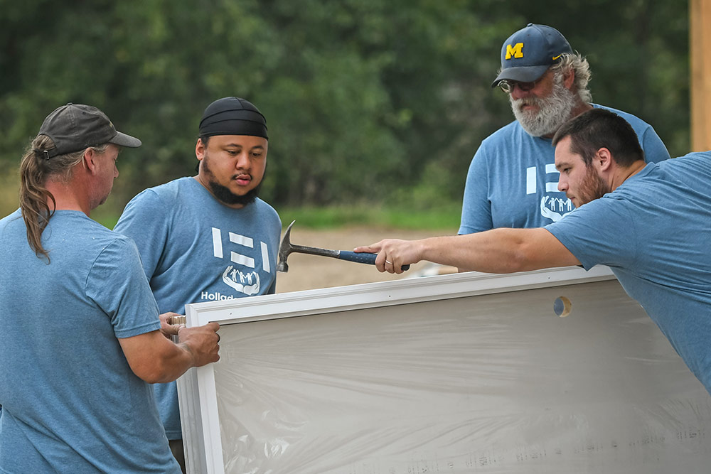 Volunteers at Work in Rehab Home Project